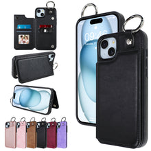 將圖片載入圖庫檢視器 SOKAD - SOKAD - 全城熱賣 - 適用於iPhone 16 Pro Max 錢包手機殼 PU皮革插卡支架保護套 粉色