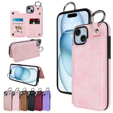 將圖片載入圖庫檢視器 SOKAD - SOKAD - 全城熱賣 - 適用於iPhone 16 Pro Max 錢包手機殼 PU皮革插卡支架保護套 粉色