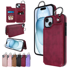 將圖片載入圖庫檢視器 SOKAD - SOKAD - 全城熱賣 - 適用於iPhone 16 Pro Max 錢包手機殼 PU皮革插卡支架保護套 粉色