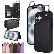 將圖片載入圖庫檢視器 SOKAD - SOKAD - 全城熱賣 - 適用於iPhone 16 Pro Max 錢包手機殼 PU皮革插卡支架保護套 粉色