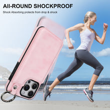 將圖片載入圖庫檢視器 SOKAD - SOKAD - 全城熱賣 - 適用於iPhone 16 Pro Max 錢包手機殼 PU皮革插卡支架保護套 粉色