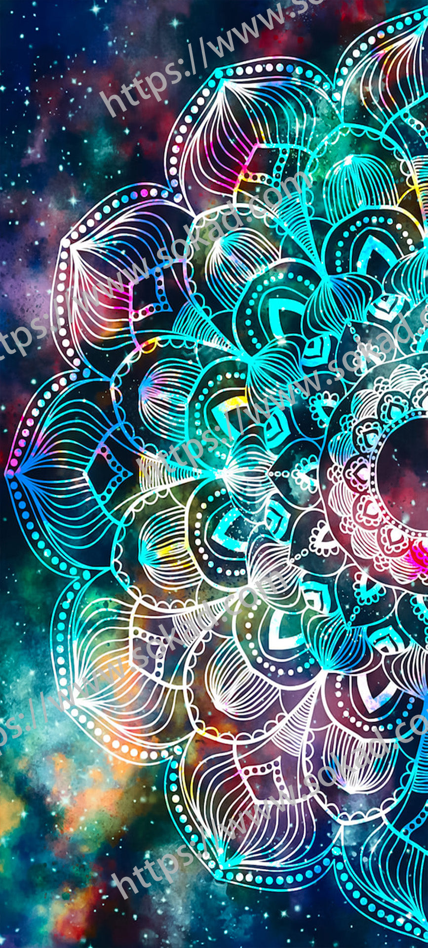 Purple Galaxy Mandala