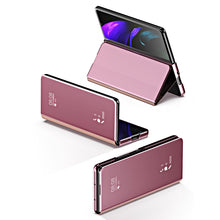 將圖片載入圖庫檢視器 Z Fold 4 3 5G Funda Flip Case For Samsung Galaxy Z Fold 2 W21 Mirror Clear View PU Leather Shell Phone Case Cover W22 Capa