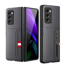 將圖片載入圖庫檢視器 With Card Holder Leather Phone Bag Case for Samsung Galaxy Z Fold 3 4 Fold4 Fold2 Fold3 5G Fold 2 Anti-Scratch Protective Cover