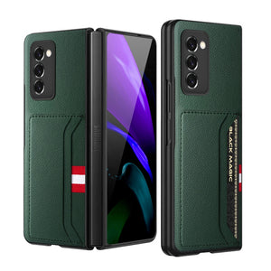 With Card Holder Leather Phone Bag Case for Samsung Galaxy Z Fold 3 4 Fold4 Fold2 Fold3 5G Fold 2 Anti-Scratch Protective Cover