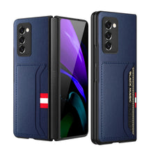 將圖片載入圖庫檢視器 With Card Holder Leather Phone Bag Case for Samsung Galaxy Z Fold 3 4 Fold4 Fold2 Fold3 5G Fold 2 Anti-Scratch Protective Cover