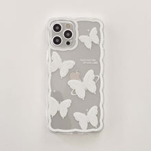 將圖片載入圖庫檢視器 White butterfly cute ins jane silicone soft phone case for iphone 8 7 plus xr xsmax x 12 13 11 pro max back shell capa