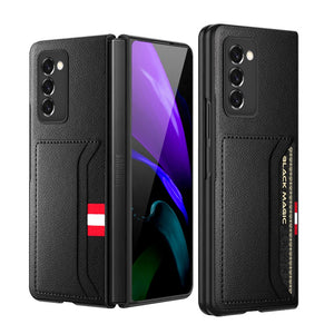 With Card Holder Leather Phone Bag Case for Samsung Galaxy Z Fold 3 4 Fold4 Fold2 Fold3 5G Fold 2 Anti-Scratch Protective Cover